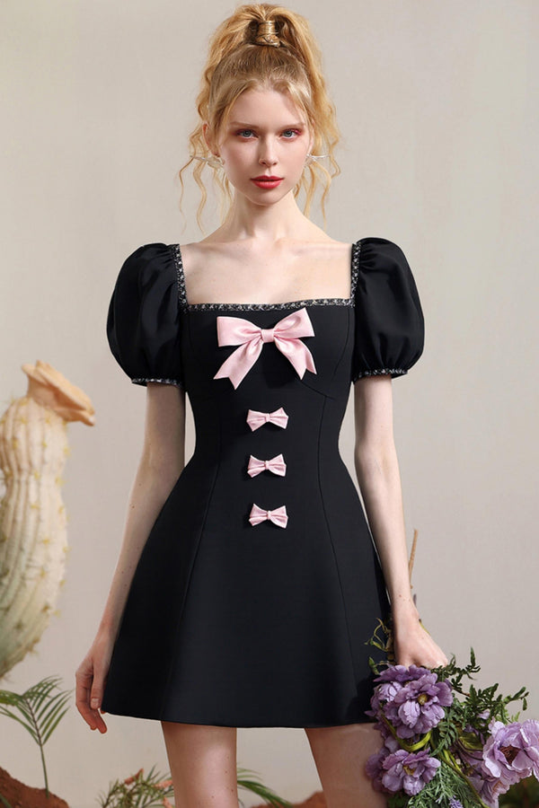 Diamond Pink Bow Chain Dress