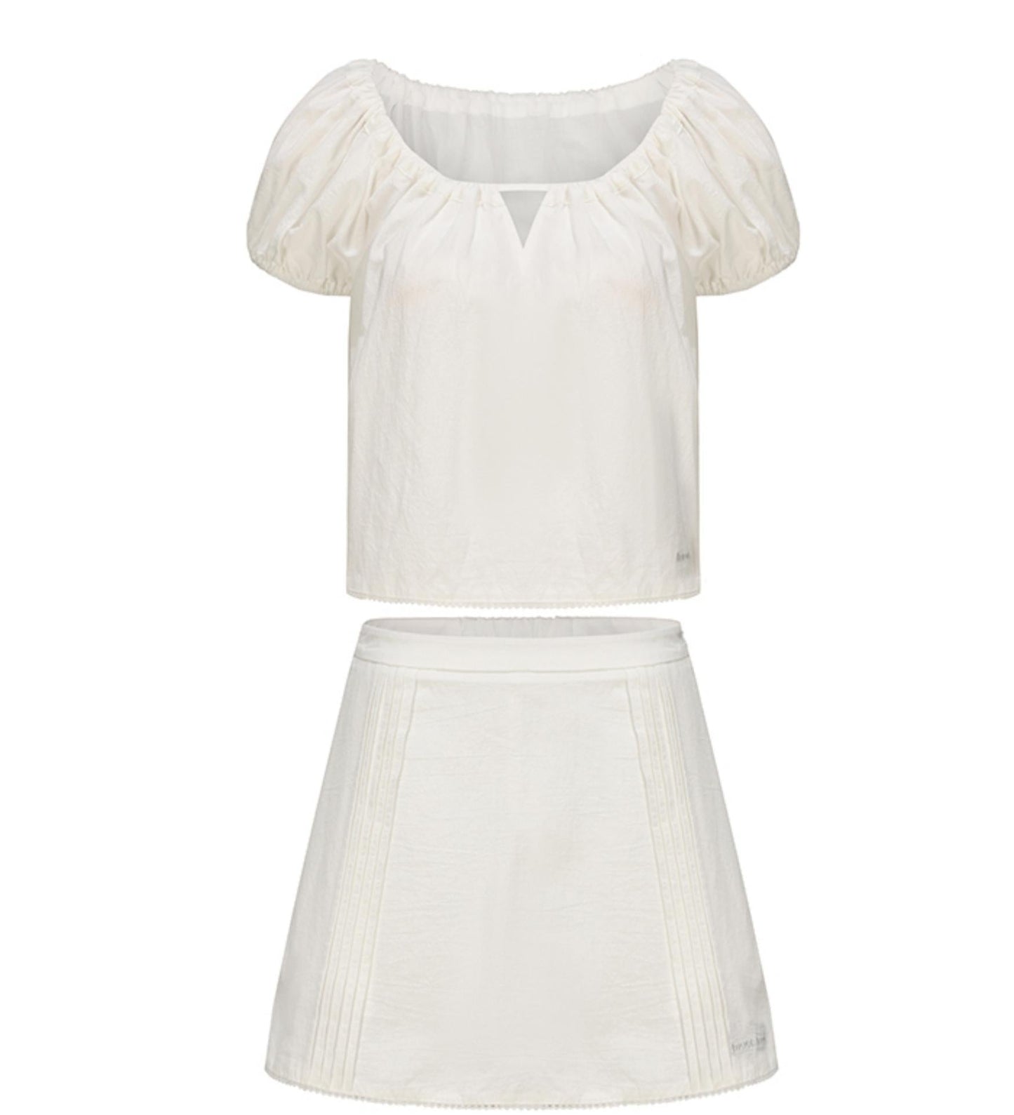 Cotton Bubble Sleeve Set