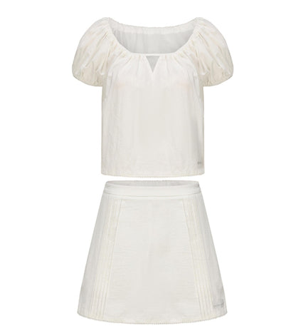 Cotton Bubble Sleeve Set