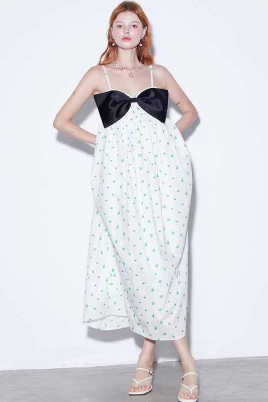 Rose Delicate Bow Sundress
