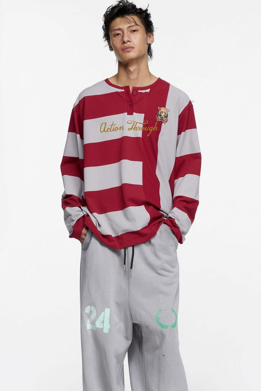 Street Dislocation Striped T-Shirt