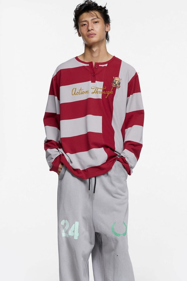 Street Dislocation Striped T-Shirt