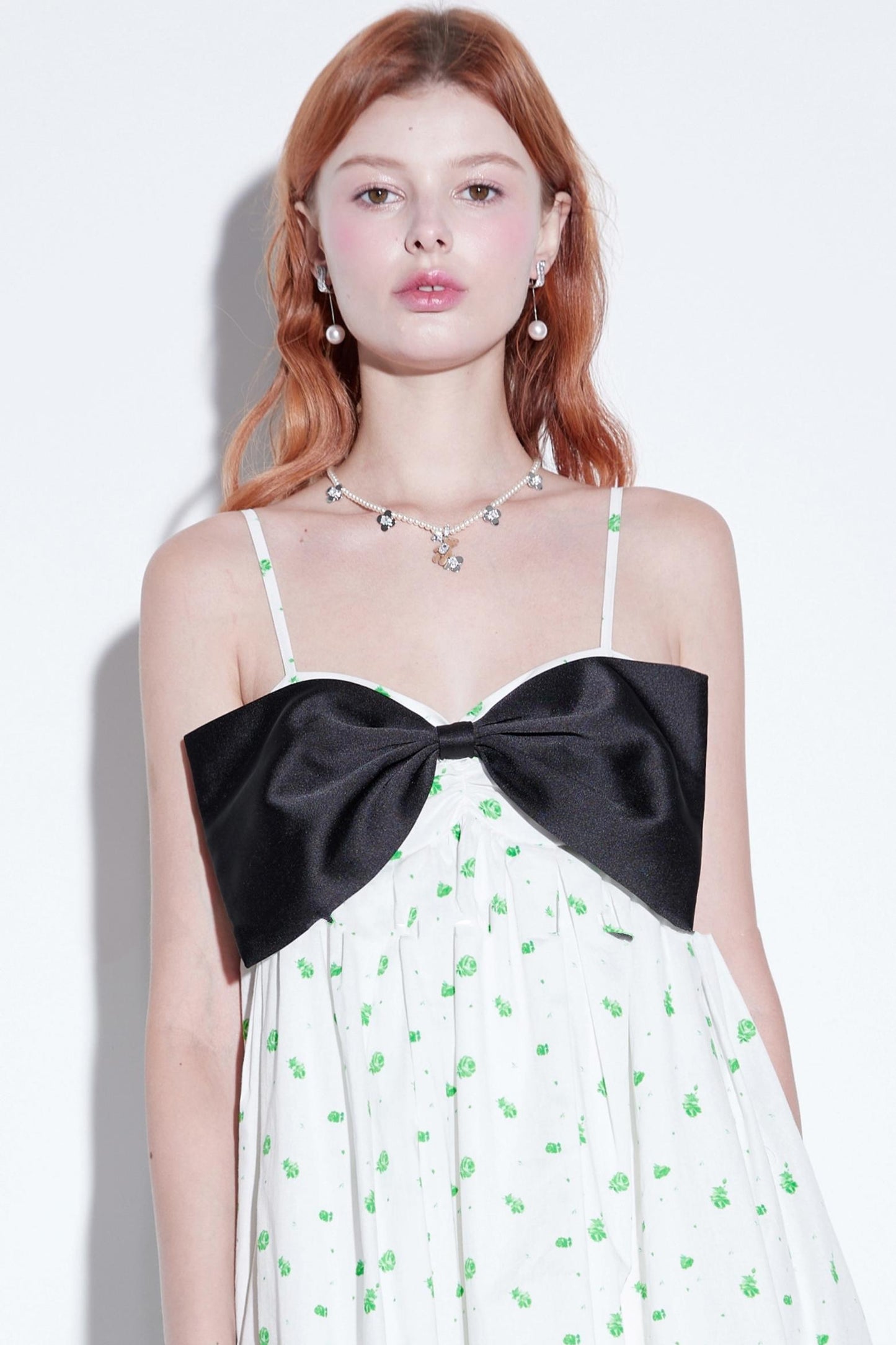 Rose Delicate Bow Sundress