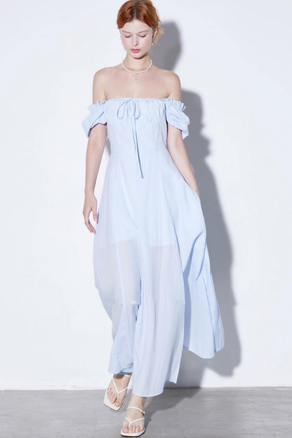 Elegant Sweetheart Neckline Maxi Dress