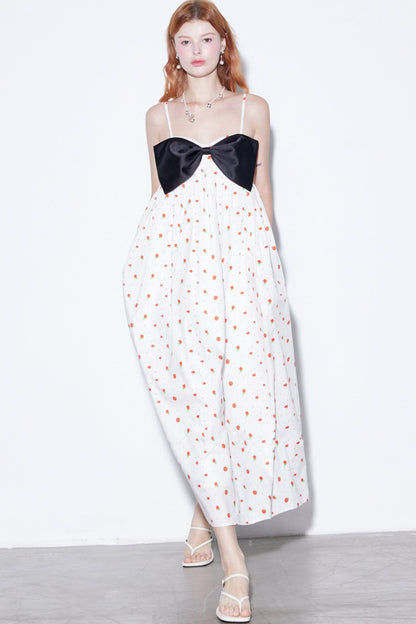 Rose Delicate Bow Sundress