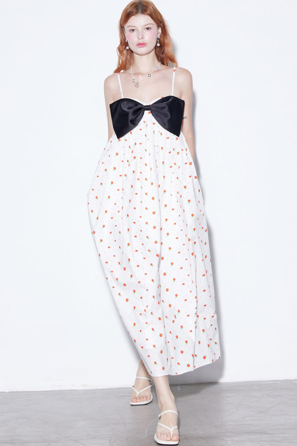 Rose Delicate Bow Sundress