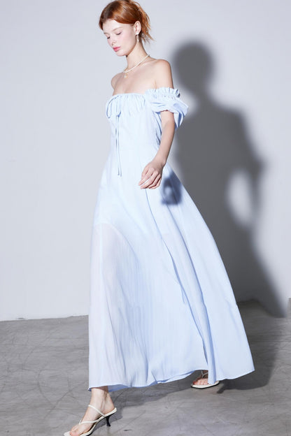 Elegant Sweetheart Neckline Maxi Dress