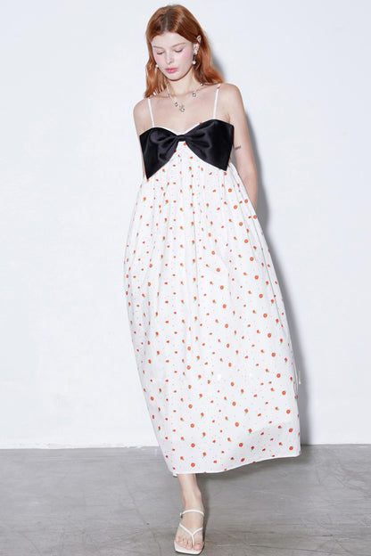 Rose Delicate Bow Sundress
