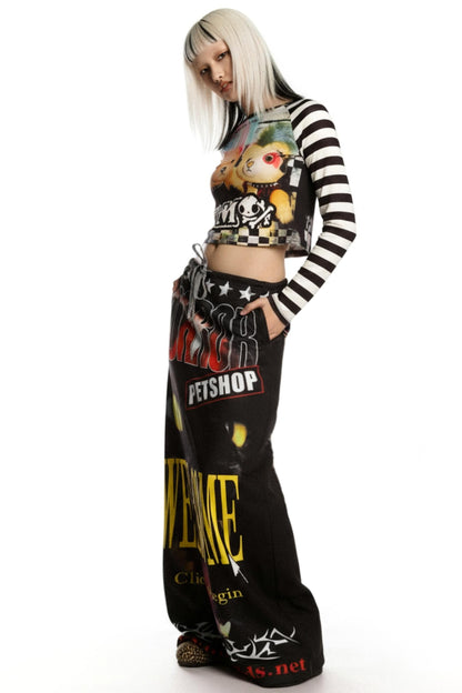 Punk Hot Girl Sweatshirt Skirt