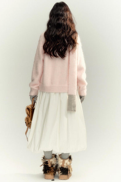 Bunny Mink Knit Sweater Set-Up