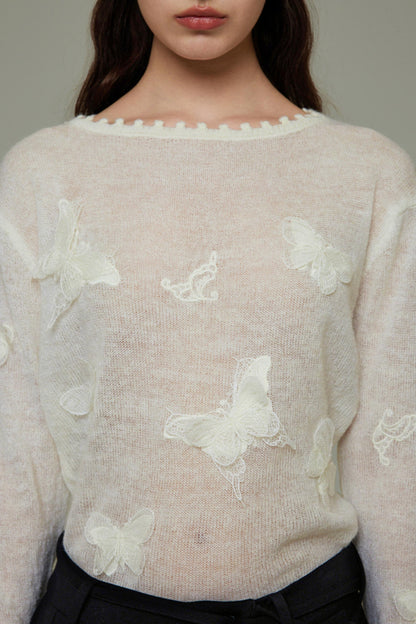 Butterfly Slim Sweater
