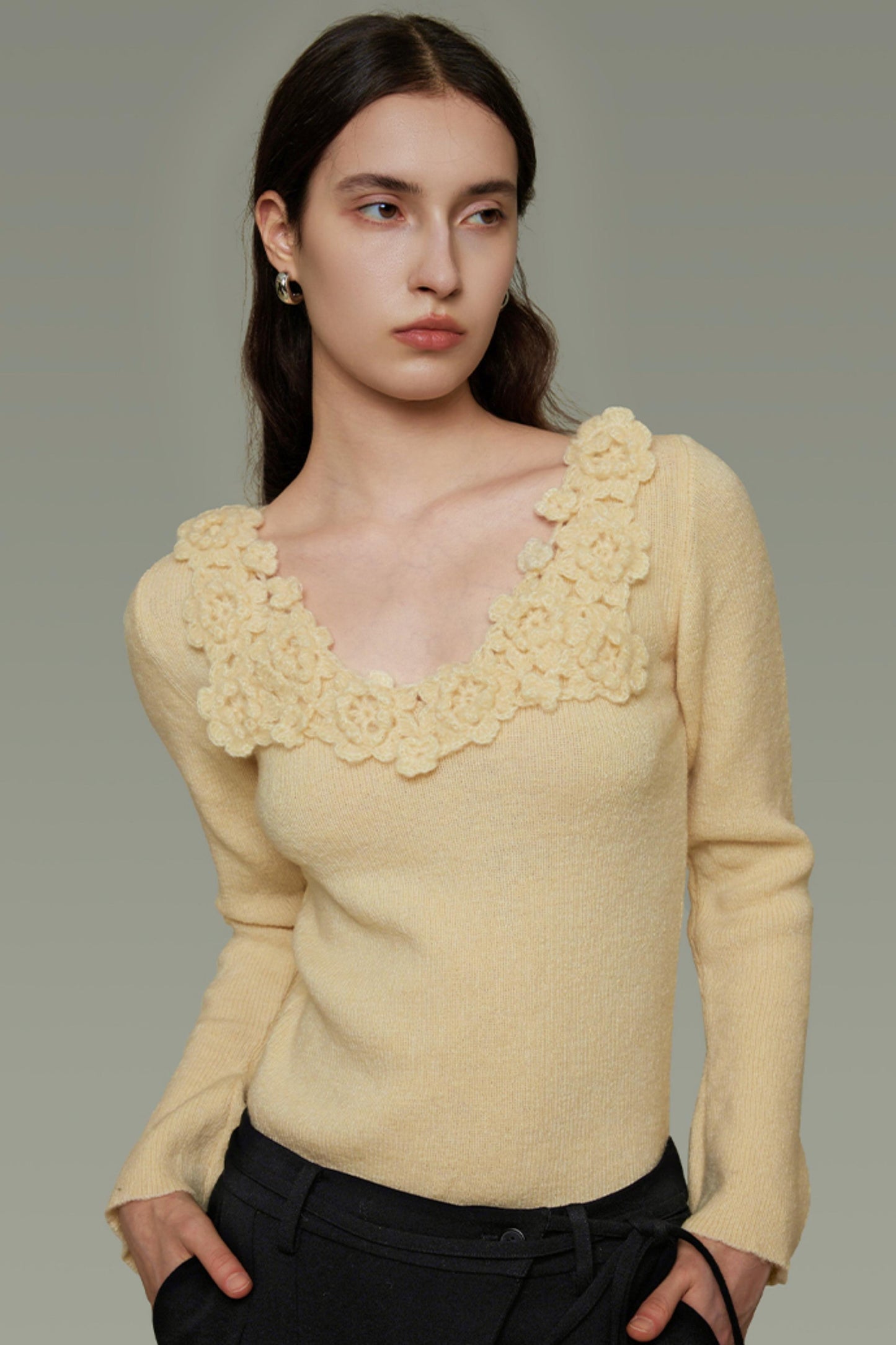 Autumn Flared Knit Top