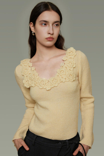 Autumn Flared Knit Top
