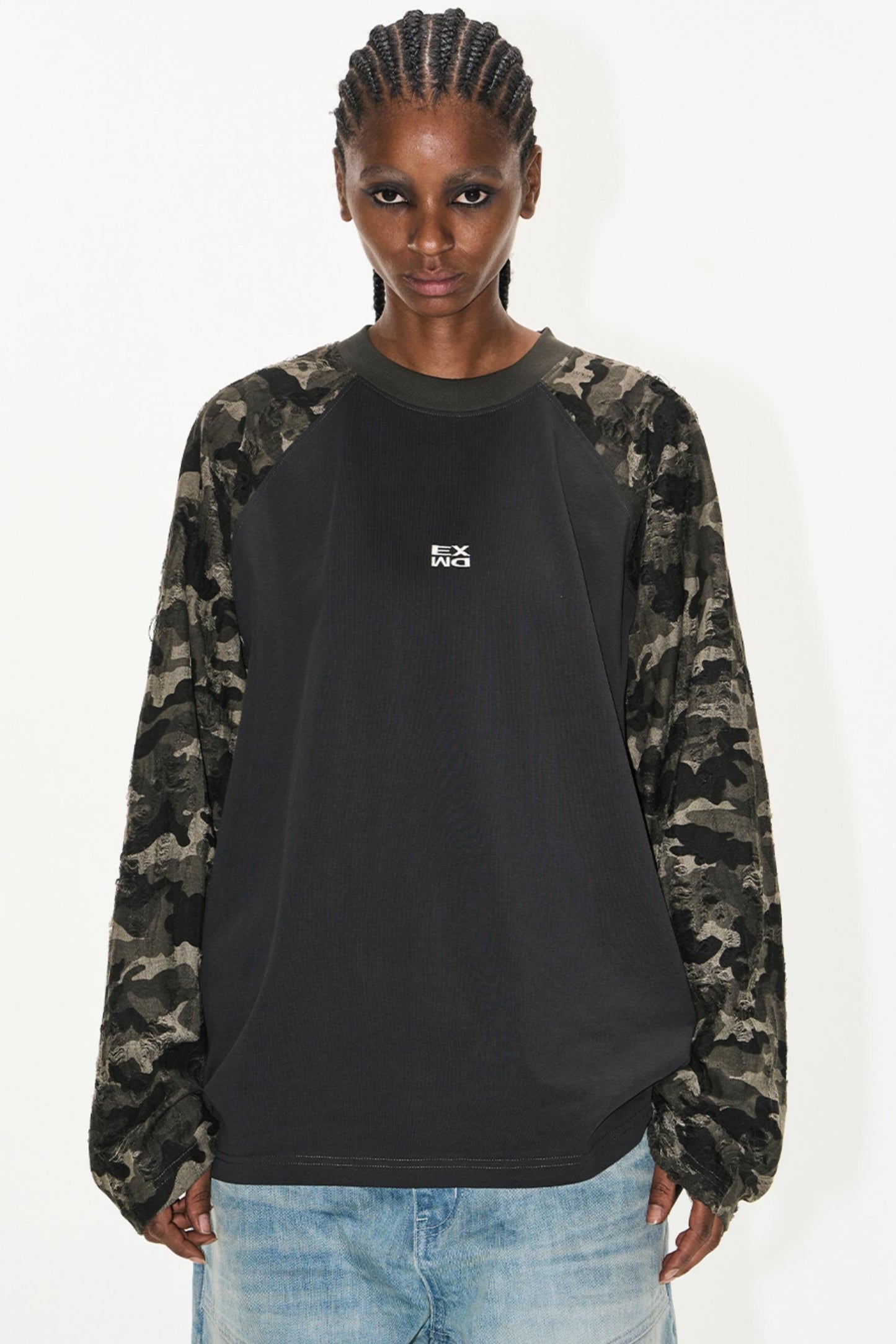 Gray Embroidered T-Shirt