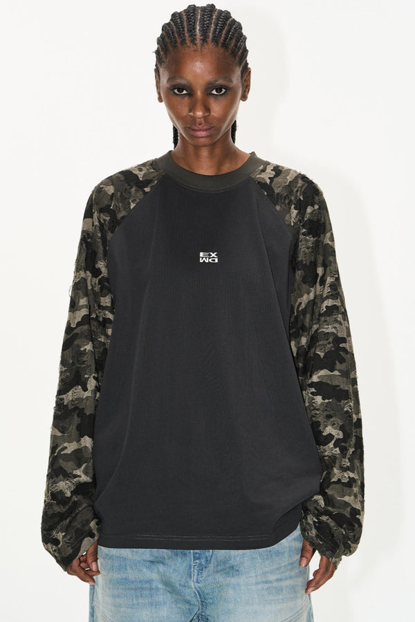 Gray Embroidered T-Shirt