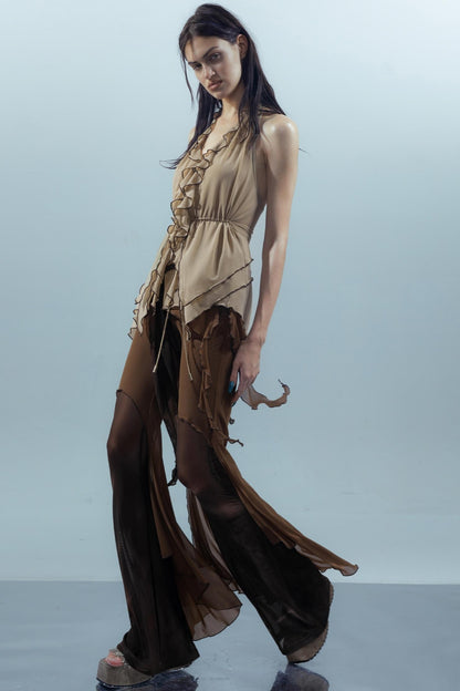 Dreamy Ruffled Mesh Tank