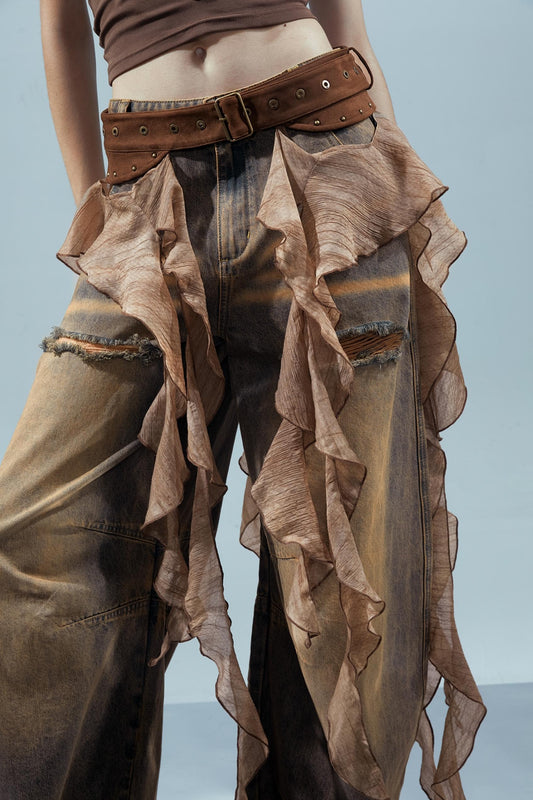 Ruffled Patchwork Curtains