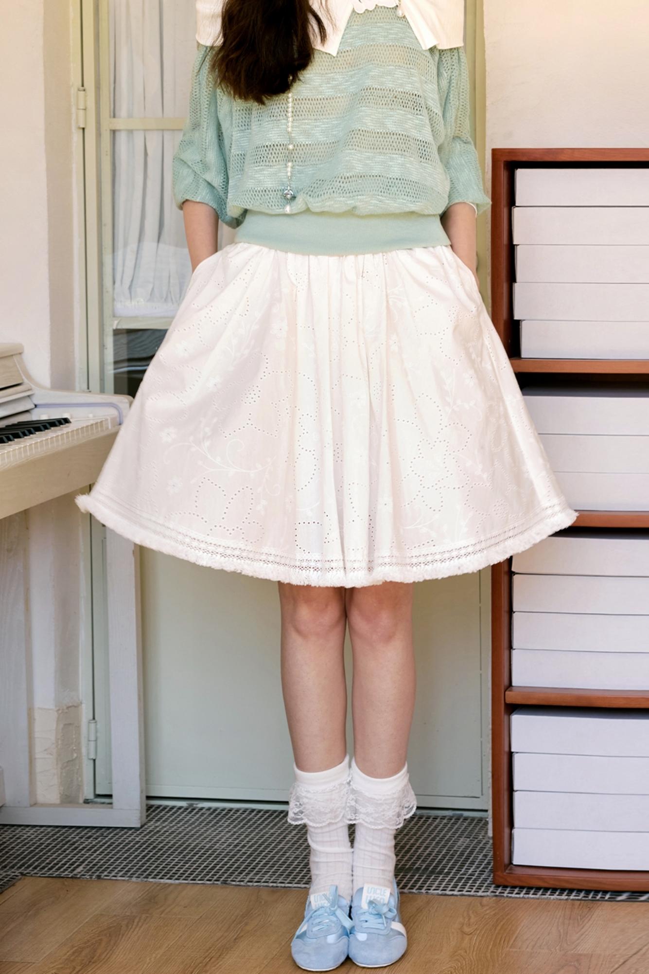 Spring Bloom Peplum Skirt