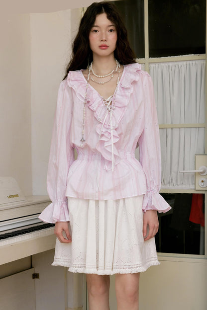 Spring Bloom Peplum Skirt