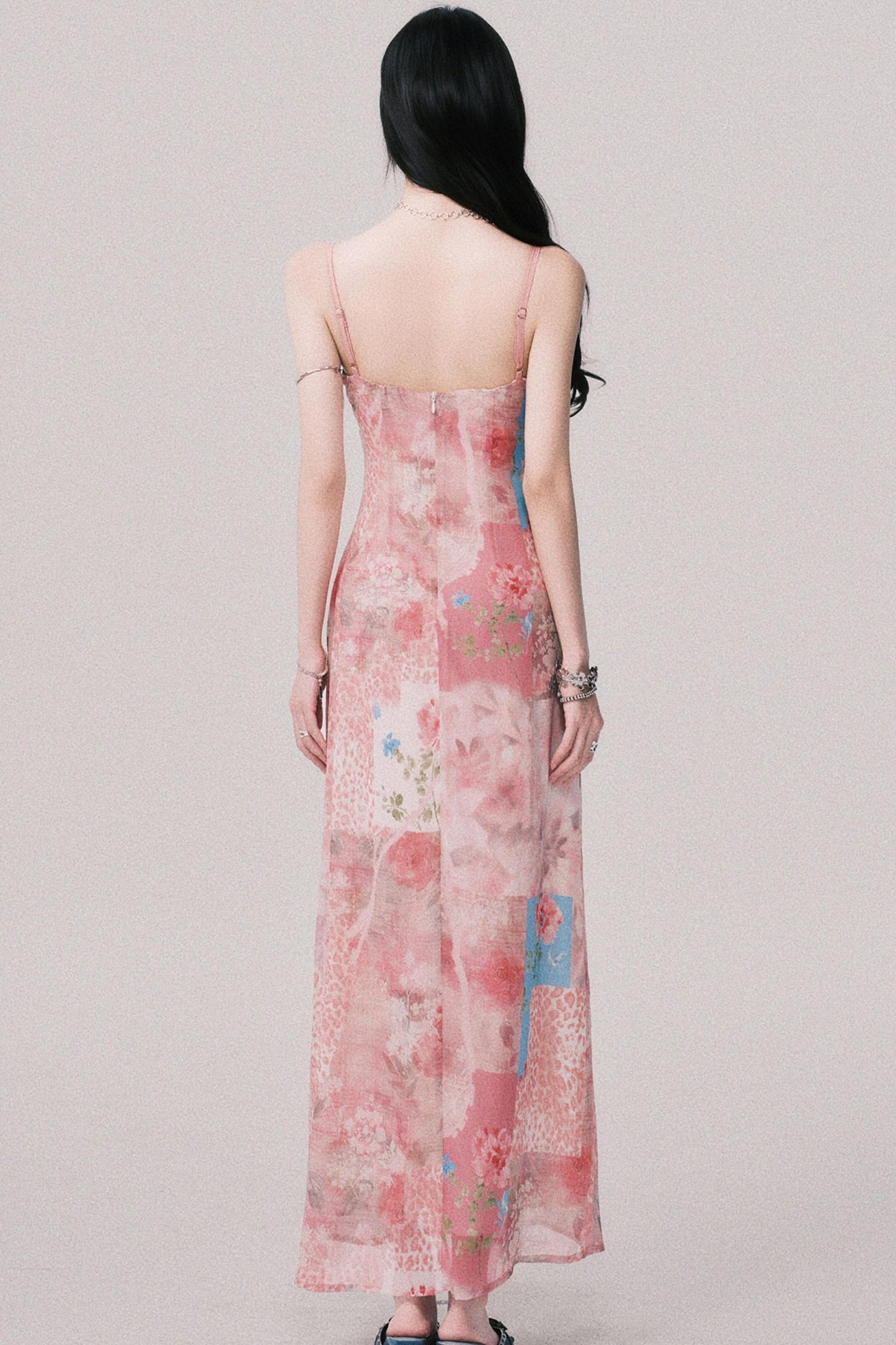 Floral Halter Beach Dress