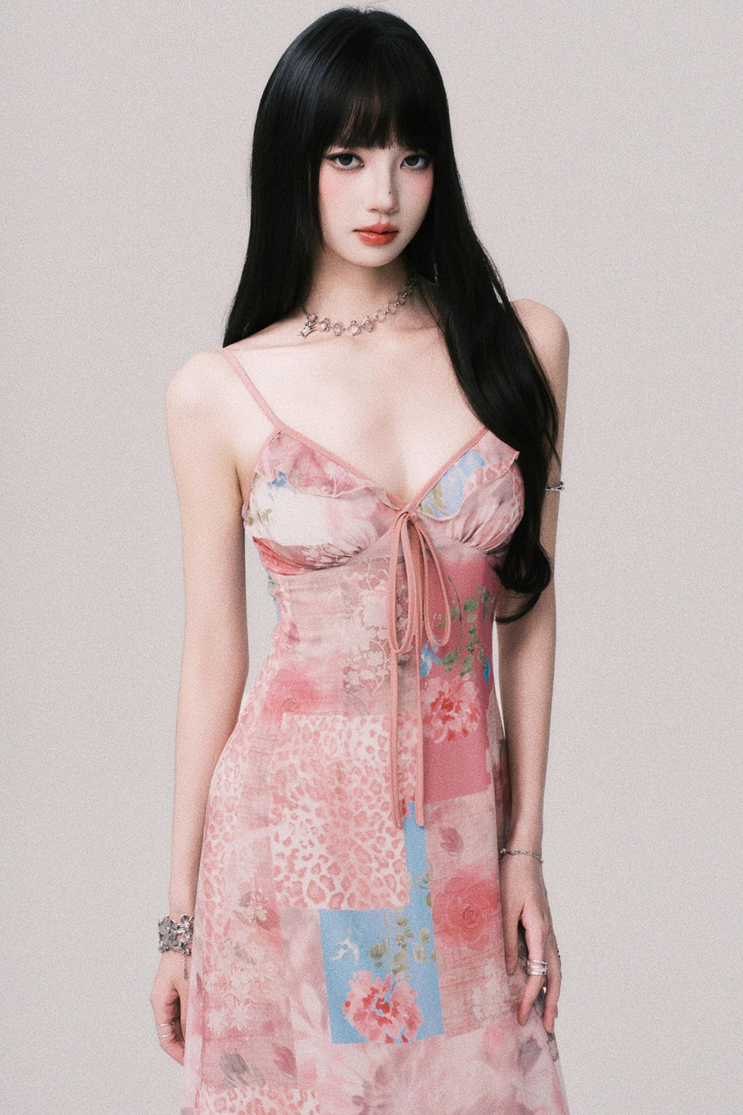 Floral Halter Beach Dress