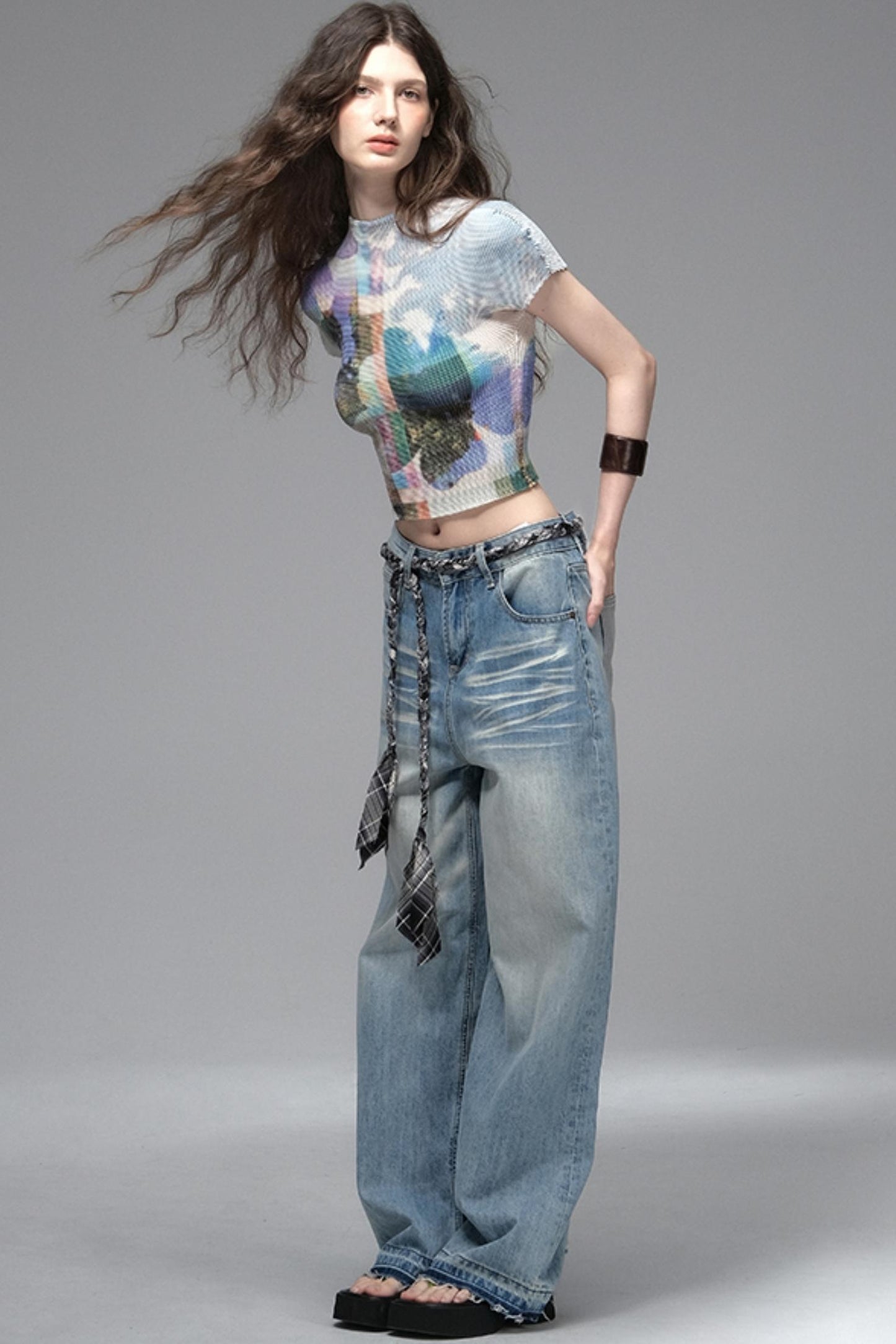 Nomad Stars Pleated T-Shirt