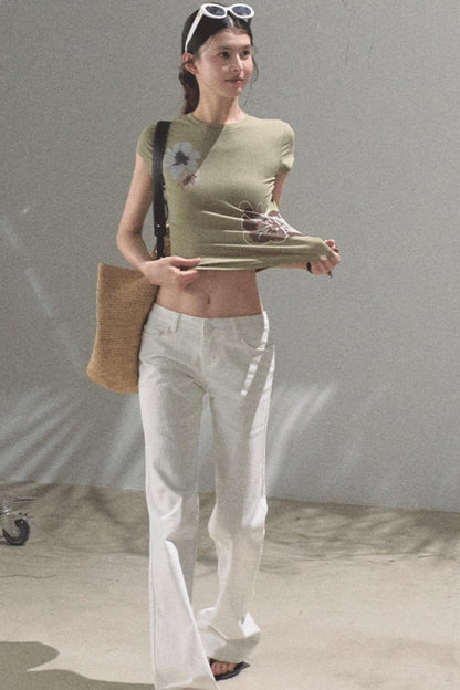 Chic Cow Print Jeans