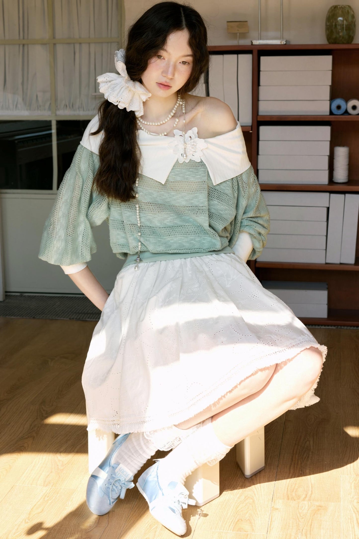 Spring Bloom Peplum Skirt