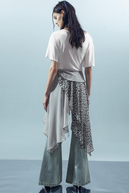 Off-Shoulder Irregular Tee