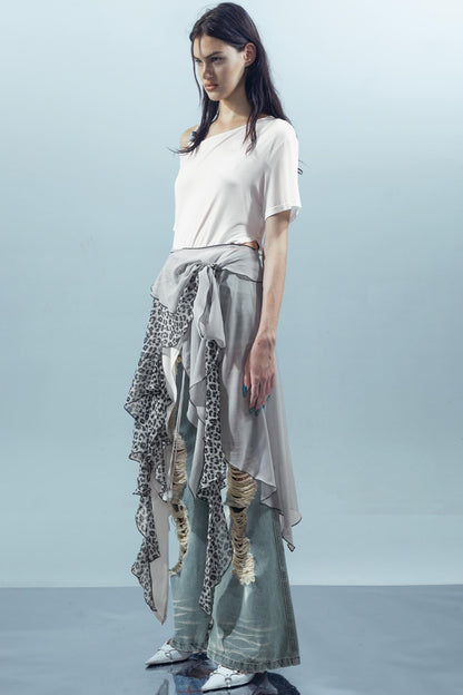 Off-Shoulder Irregular Tee