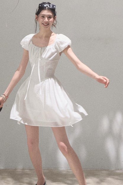 Luminous Cotton Tea Dress