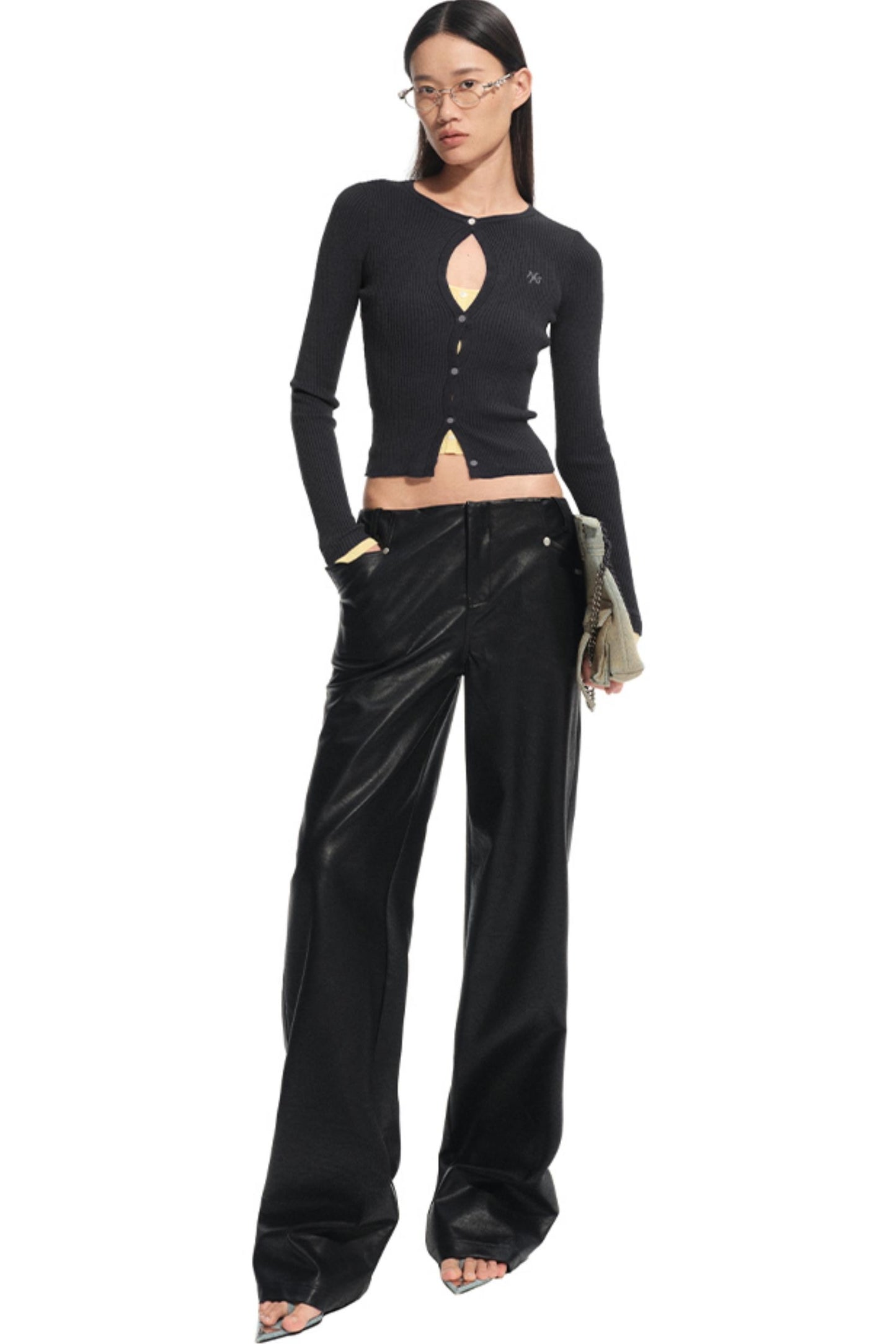 Unicorn Leather Straight-Leg Pants