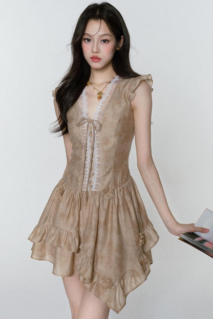 Dreams V-Neck Sleeve Dress