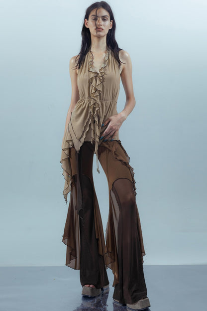 Dreamy Ruffled Mesh Tank