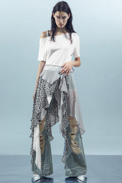 Off-Shoulder Irregular Tee