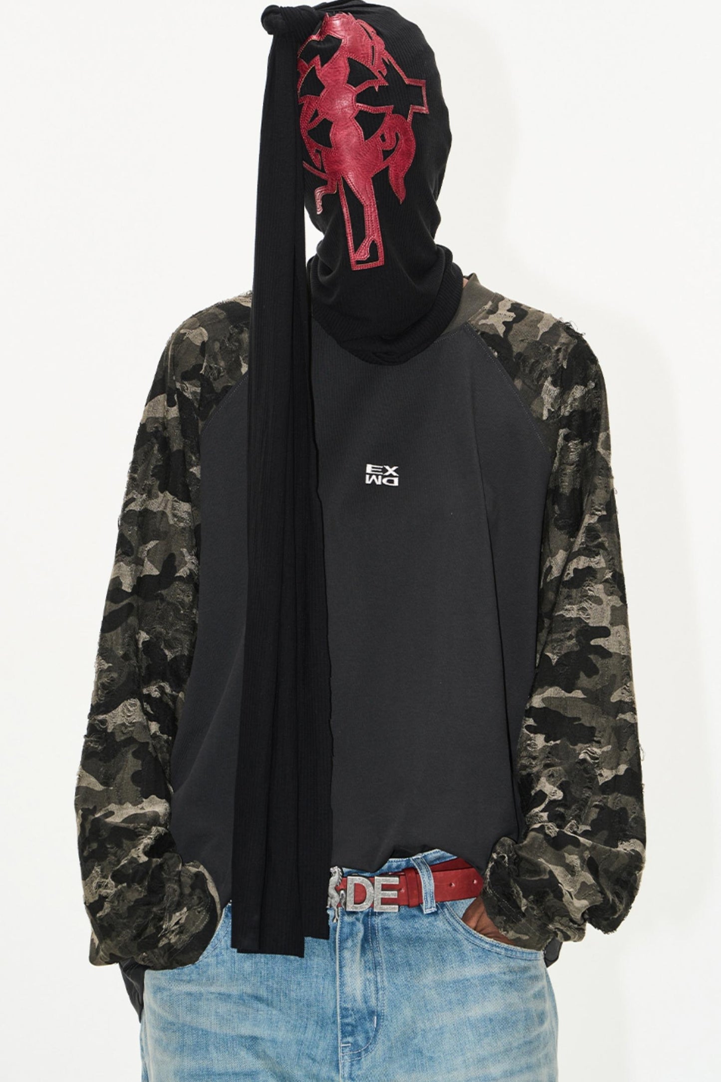 Gray Embroidered T-Shirt