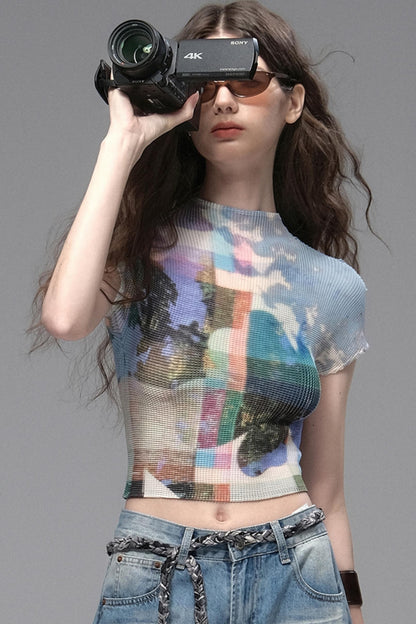 Nomad Stars Pleated T-Shirt