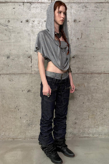 Color Block Slim Fit Jeans