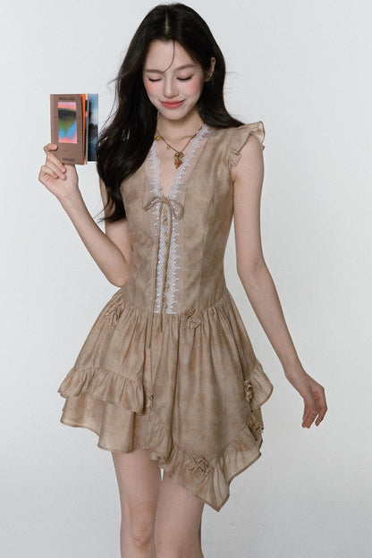 Dreams V-Neck Sleeve Dress