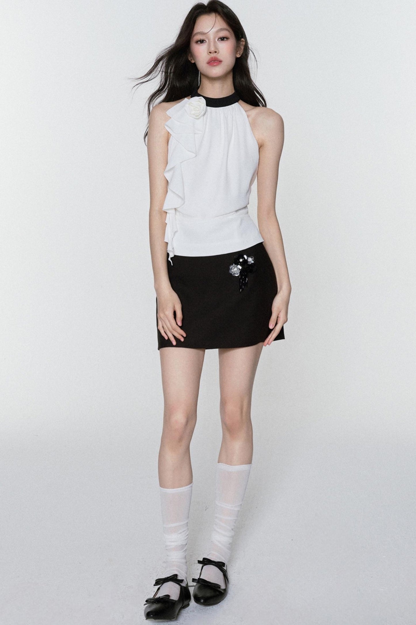 Misty Chiffon Tank Skirt Set-Up