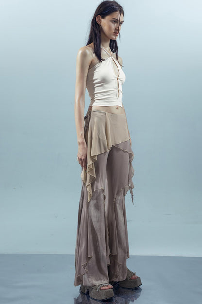 Hollow Beaded Cami Top