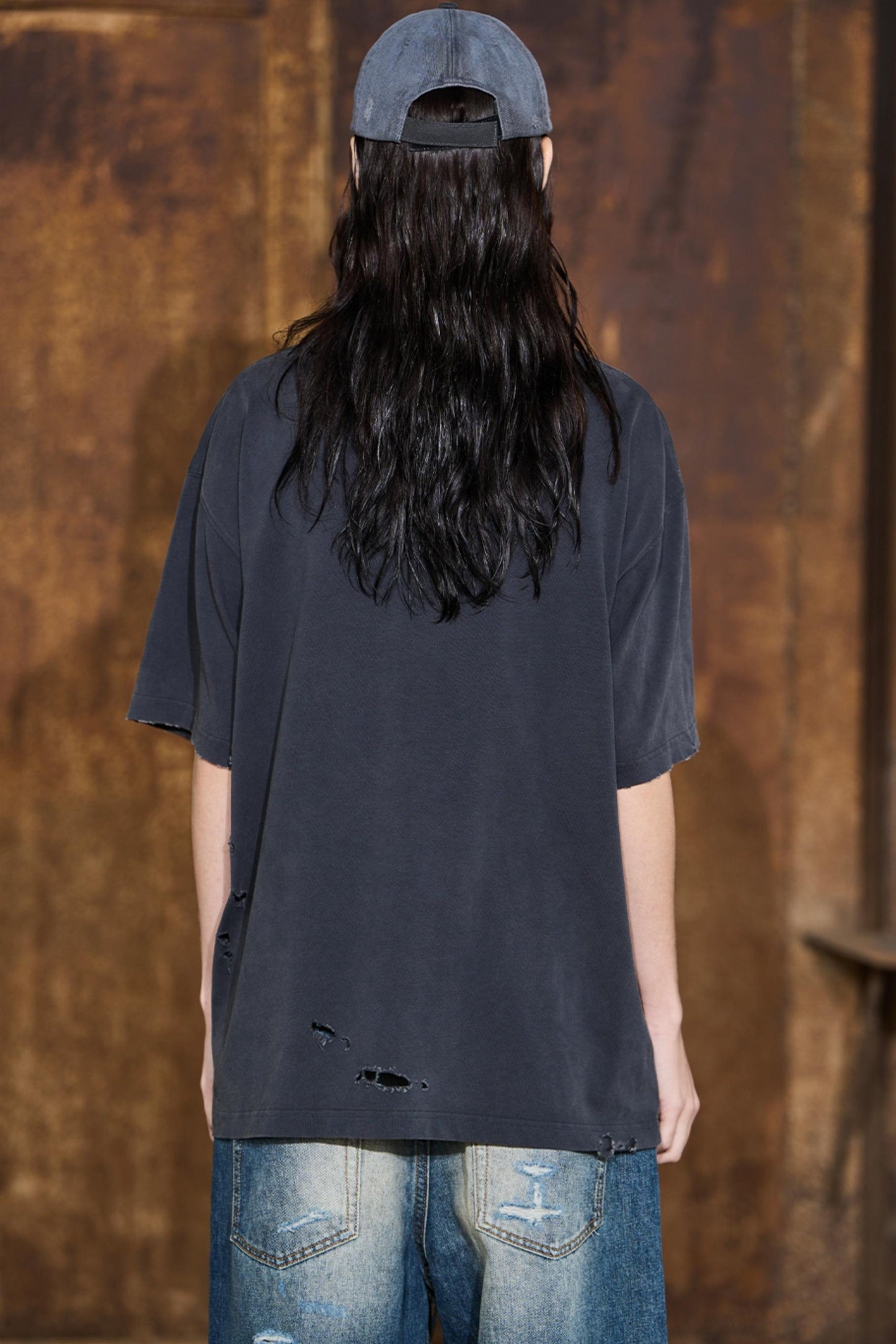 Blue Gray Graphic Tee