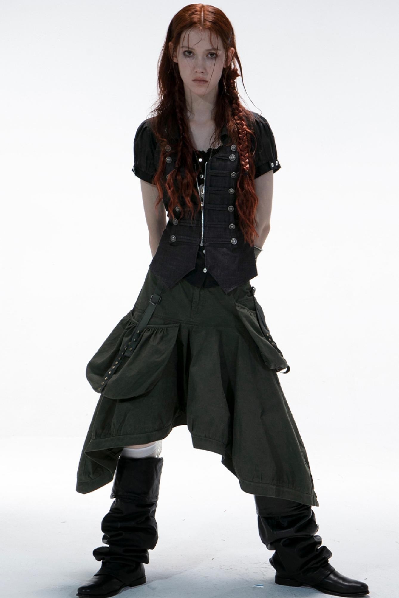 Vintage Utility Skirt