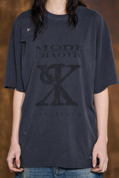 Blue Gray Graphic Tee