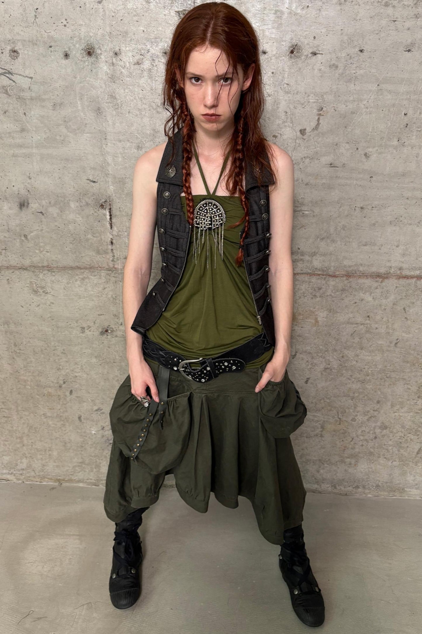 Vintage Utility Skirt