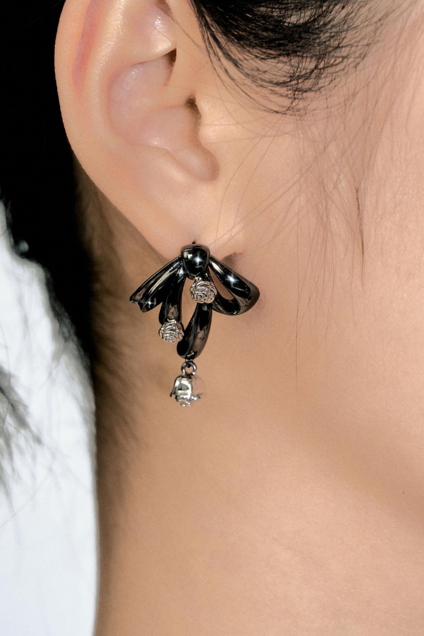 Atomic Bow Earrings