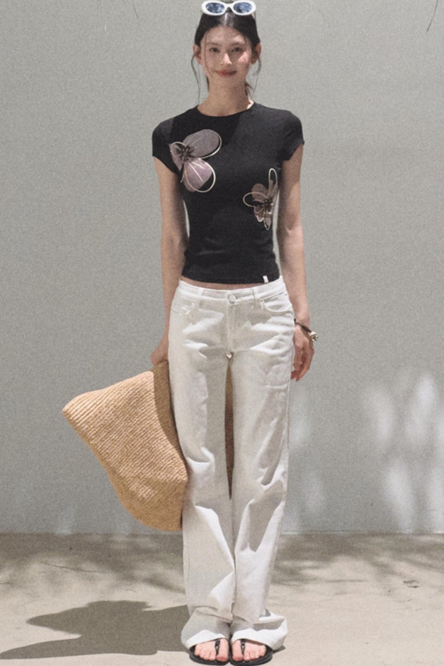 Chic Cow Print Jeans