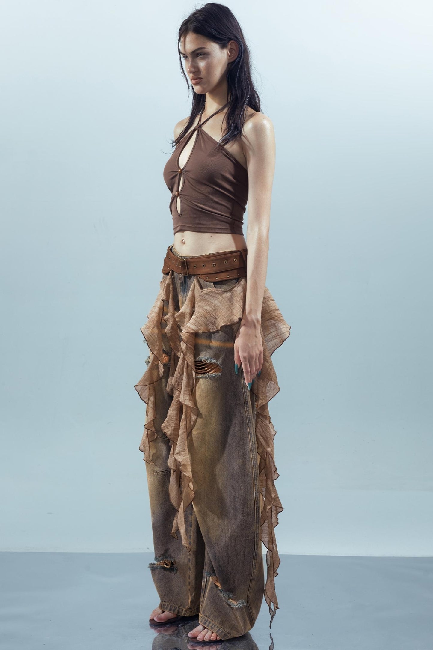 Ruffled Patchwork Curtains