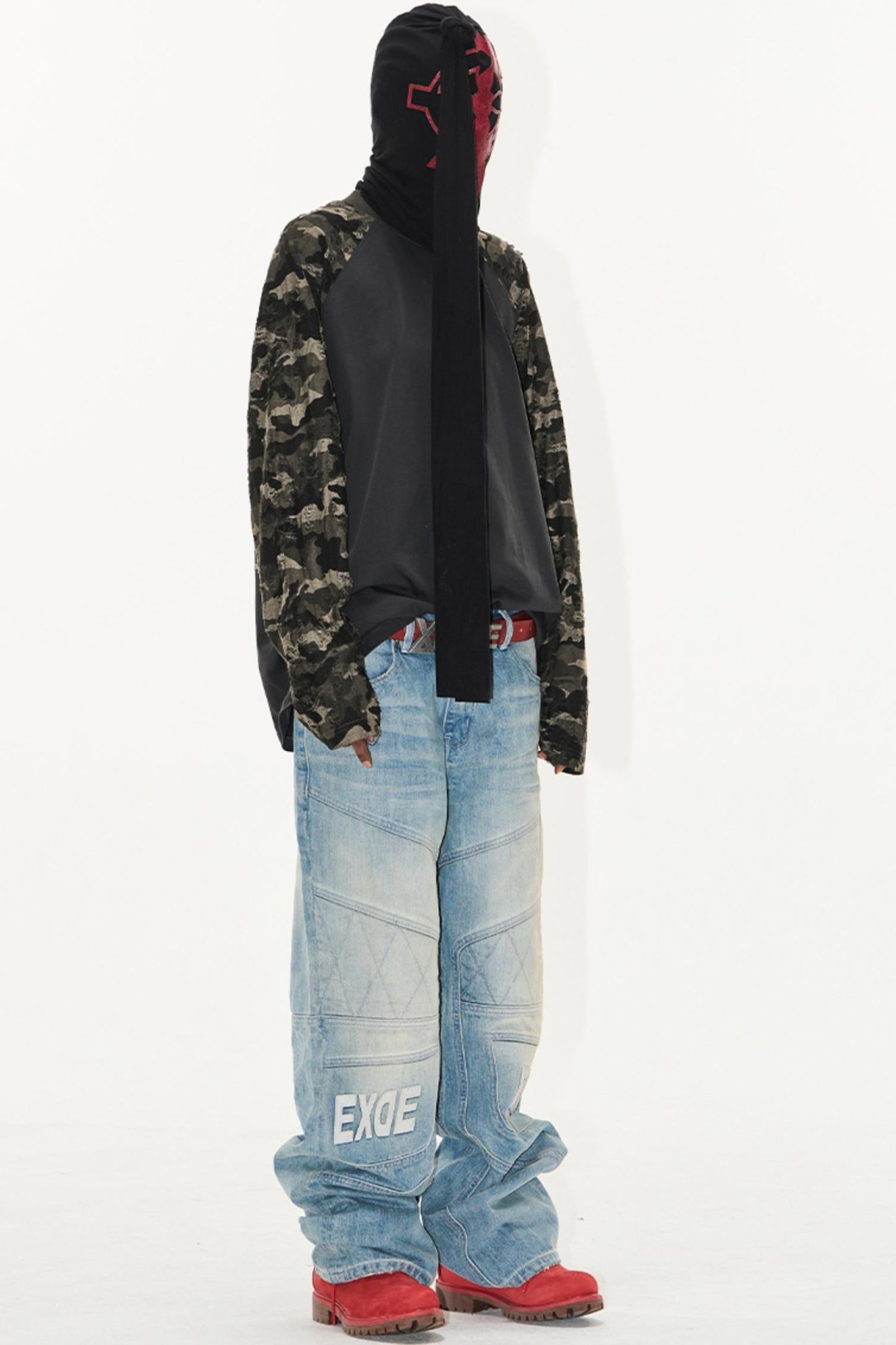 Gray Embroidered T-Shirt