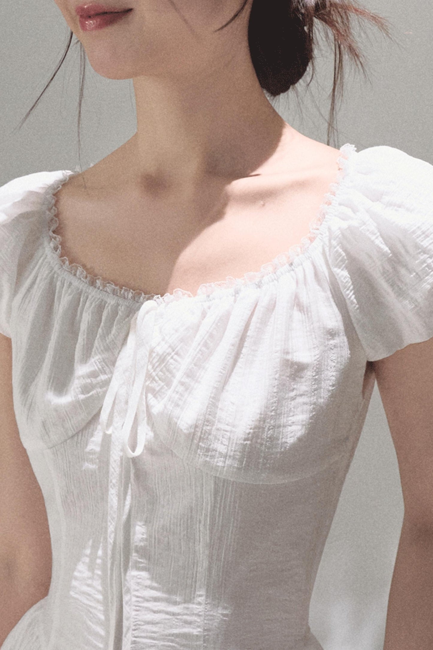 Luminous Cotton Tea Dress